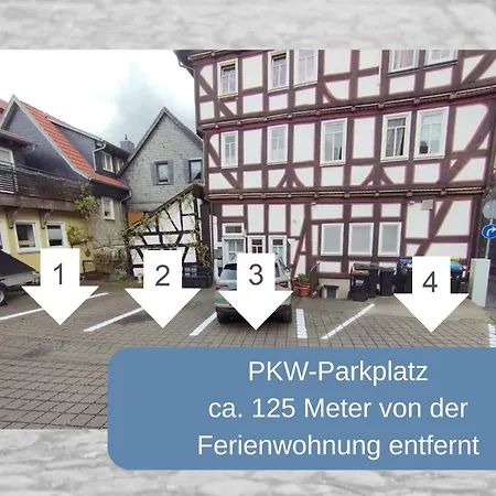 Апартаменты Dachgeschosswohnung In Der Altstadt Inklusive Parkplatz Альсфельд